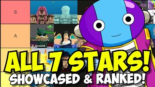 All 7 Stars SHOWCASED amp Tier List  All Star Tower Defense [upl. by Prady]