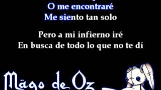 Adios Dulcinea  Mago de Oz Lyrics [upl. by Lyndes]