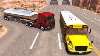 Bus amp Truck CrashesJumps Compilation  BeamNG Drive Satisfying Crashes [upl. by Essile]