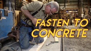 How to Fasten to Concrete [upl. by Lauritz]