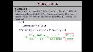 Milliequivalents Calculations [upl. by Llehsram752]