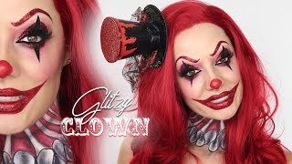 Glitzy Clown MakeUp Tutorial  Halloween  Shonagh Scott [upl. by Margaretta]