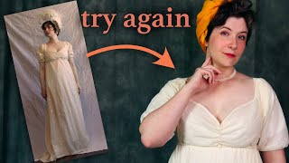 Making That Regency Dress AGAIN 10 years Later [upl. by Goran]