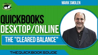 QuickBooks Online Cleared Balance In Bank Reconciliation [upl. by Yrokcaz]