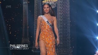 MISS PHILIPPINES Catriona Gray during the Evening Gown Competition  MISS UNIVERSE 2018 [upl. by Fording177]