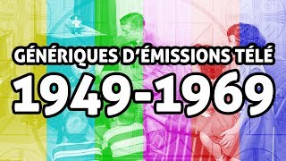 Génériques démissions télé de 1949 à 1969 en français [upl. by Atsok576]