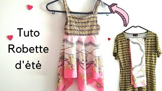 Tuto Robe dété fillette simple débutant [upl. by Rotman]