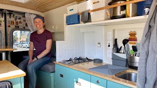 VAN LIFE  GENIUS DIY Homemade Campervan  Ford Transit Conversion [upl. by Adao]