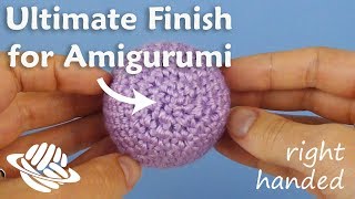 Ultimate Finish for Amigurumi righthanded version [upl. by Astrea]