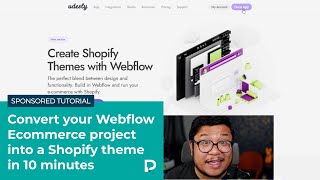 Convert your Webflow Ecommerce project into a Shopify theme in 10 minutes [upl. by Arhsub]