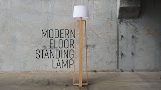 DIY Modern Floor Standing Lamp [upl. by Etterual959]