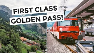 FIRST CLASS GOLDENPASS TRAIN to Interlaken Switzerland [upl. by Suoivart921]