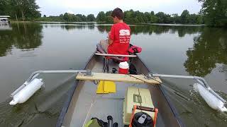 PVC CANOE OUTRIGGERS IN ACTION [upl. by Kho532]