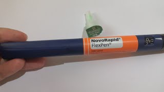 How To Use NovoRapid Flexpen 3ml with 4mm needle Type 1 Diabetic  INSULIN [upl. by Conlon]