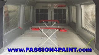 Carcoon Workstation  inflatable Spraybooth Review  Walkthrough and Demo [upl. by Anawed]