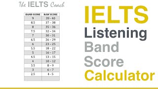 IELTS Listening Band Score Calculator [upl. by Aivilo]