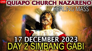 LIVE Quiapo Church Mass Today 17 December 2023 Day 2 SIMBANG GABI [upl. by Hogg]