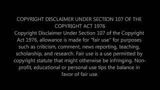 Copyright Disclaimer Fair use [upl. by Vitek349]