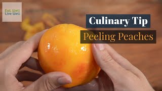 How To Peel Peaches  Easy Method for Peeling Peaches [upl. by Ranit]