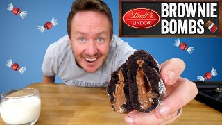 Lindor Chocolate Brownie Bombs [upl. by Arikahs]