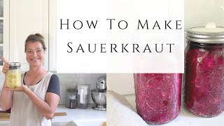 How to make Sauerkraut [upl. by Redlac]