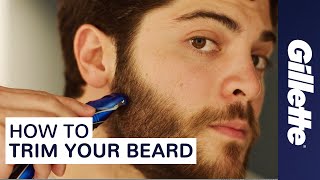 How to Trim Your Beard Beard Grooming Tips  Gillette STYLER [upl. by Anitteb]