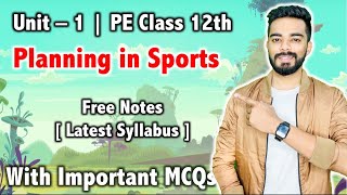 Planning in Sports  Unit 1  Part  1  Latest syllabus 202021🔥🔥 [upl. by Acinoev]