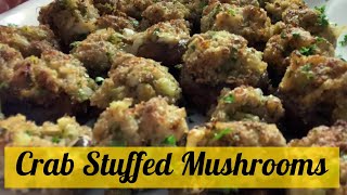 Crab Stuffed Mushrooms The Ultimate Appetizer [upl. by Mcspadden]