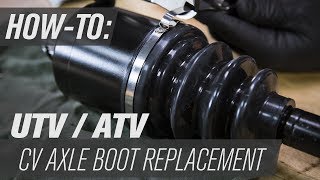 How To Replace a UTVATV CV Axle Boot [upl. by Sholes457]