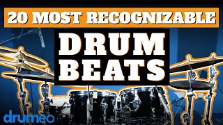 The 20 Most Recognizable Drum Beats [upl. by Ydasahc]