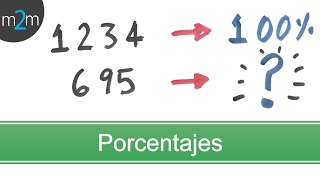 PORCENTAJE entre dos cantidades │ REGLA DE 3 [upl. by Aicaca]