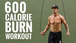 600 Calorie Burn Jump Rope Workout [upl. by Etteuqram]