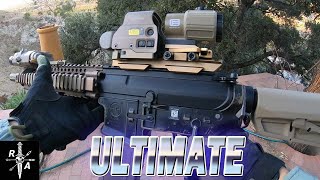 ULTIMATE Airsoft Optics Setup Real Eotech EXPS3  Replica Eotech G43  Wilcox Riser [upl. by Anwahsat]