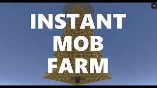 Minecraft Elegance Instant Mob Farm with Scaffolding Java 1161192 DOES NOT WORK IN 1193 [upl. by Laucsap771]