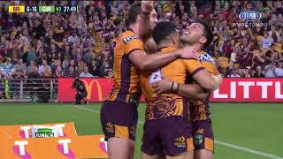 NRL Highlights Brisbane Broncos v Canberra Raiders – Round 16 [upl. by Pegg]