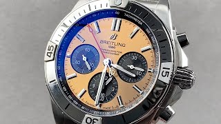 Breitling Chronomat B01 Copper Dial AB0134101K1A1 Breitling Watch Review [upl. by Tsenre]