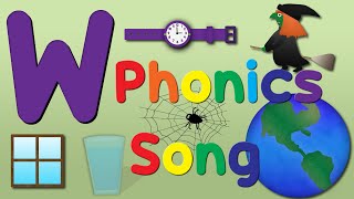 Letter W Phonics Song  Alphabet  English Learning Songs [upl. by Inad890]