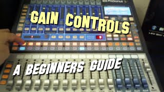 PreSonus Studiolive 1602 Channel Gain Controls [upl. by Greta]