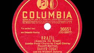 1943 HITS ARCHIVE Brazil  Xavier Cugat [upl. by Hardwick765]