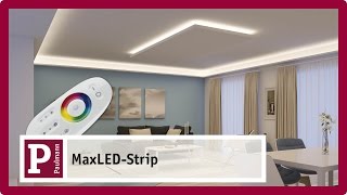 Indirekte blendfreie LED Raumbeleuchtung mit MaxLED Strips [upl. by Kathe]