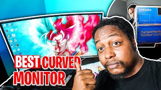 Samsung 27 Inch Curved Monitor Unboxing  Sound Test T55 Series [upl. by Hoisch]