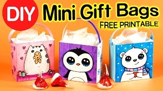 How to Make a Mini Gift Bag  Easy DIY Holiday Crafts [upl. by Lynnworth]