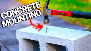 How to Fasten to Concrete  EASY WAY  WallsFloorsBlock [upl. by Galvan421]