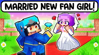 Omz MARRIED A NEW CRAZY FAN GIRL in Minecraft [upl. by Nonnahc]