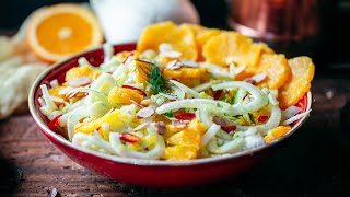 Fennel and Orange Salad Recipe [upl. by Nivrem]