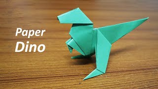 How To Make an Easy Origami Dinosaur  Paper Dino [upl. by Qidas171]