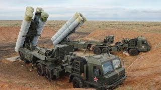 Russian antiaircraft missile system S400 in action [upl. by Calvert345]