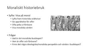 Historiebruk  Att använda historia [upl. by Iknarf6]