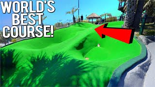 The BEST Mini Golf Course Ever  Crazy Hole In Ones [upl. by Nava254]