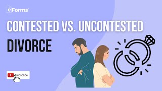 Contested Vs Uncontested Divorce [upl. by Roeser]